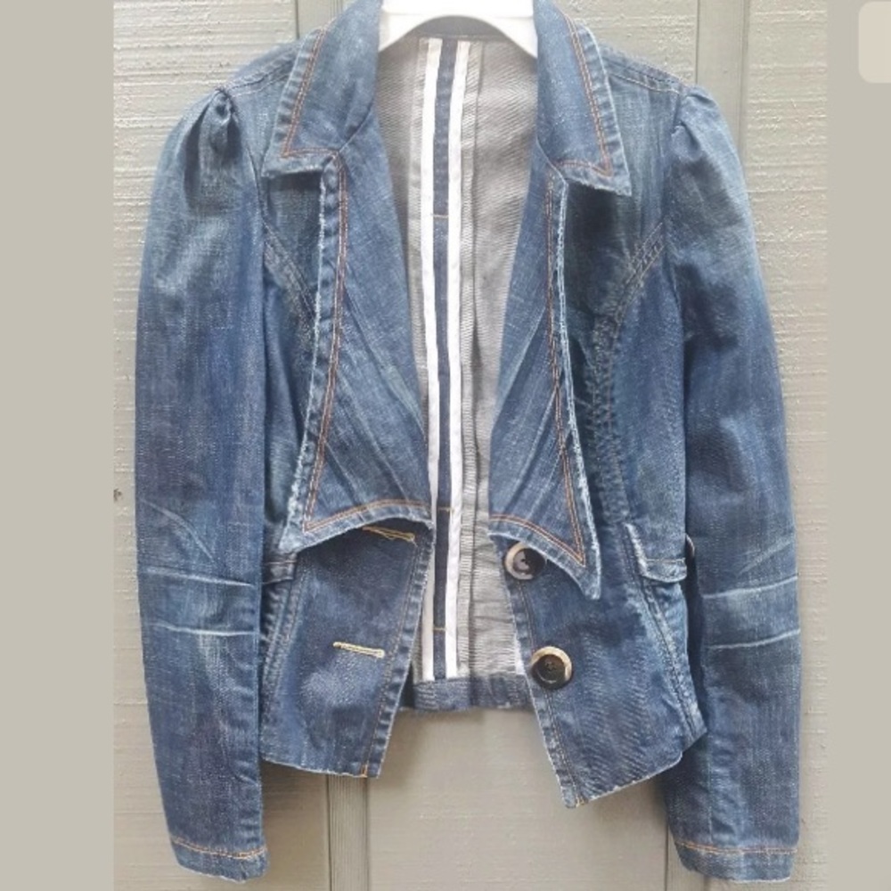 Hudson Denim Jean Jacket Blazer Size S MSRP $95